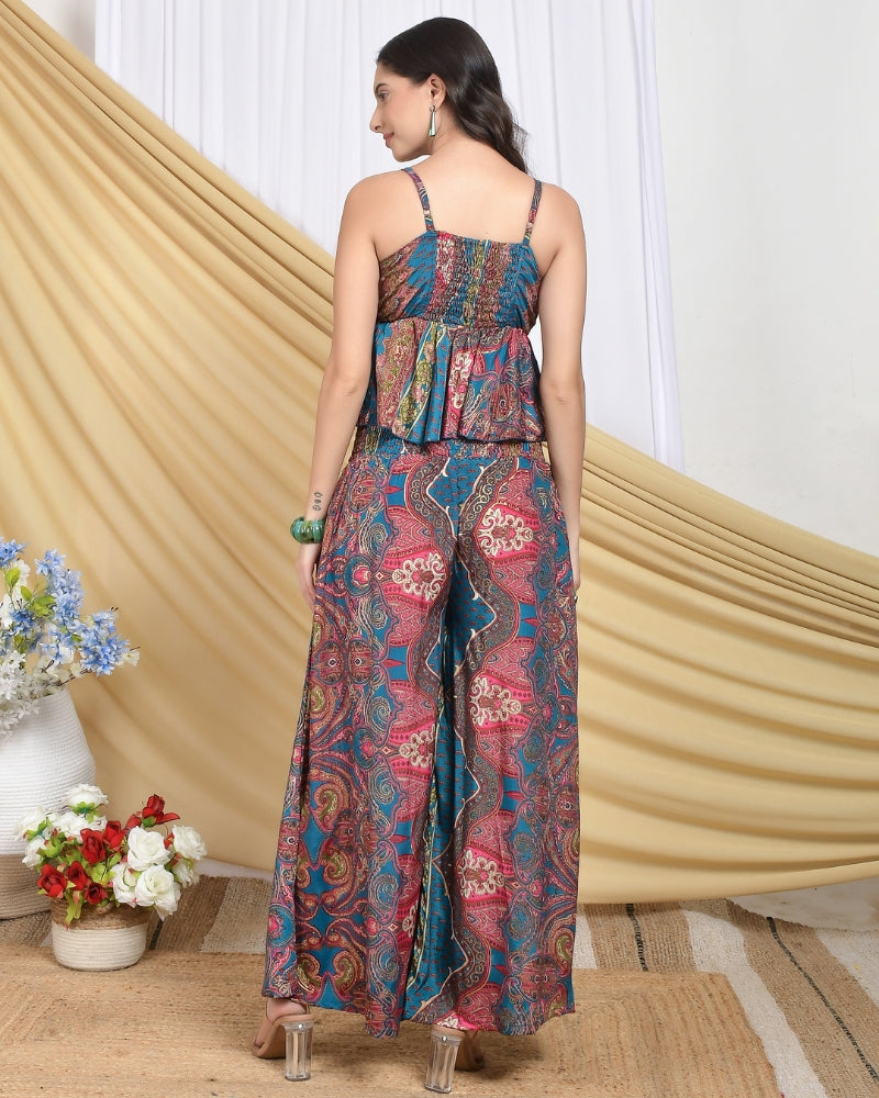 Aurelia sunset mosaic palazzo co-ord set