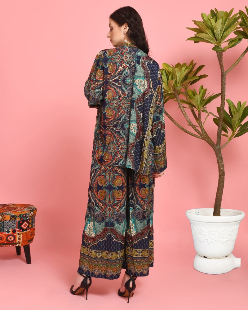 Yamika mosaic firefly 3 piece co-ord set