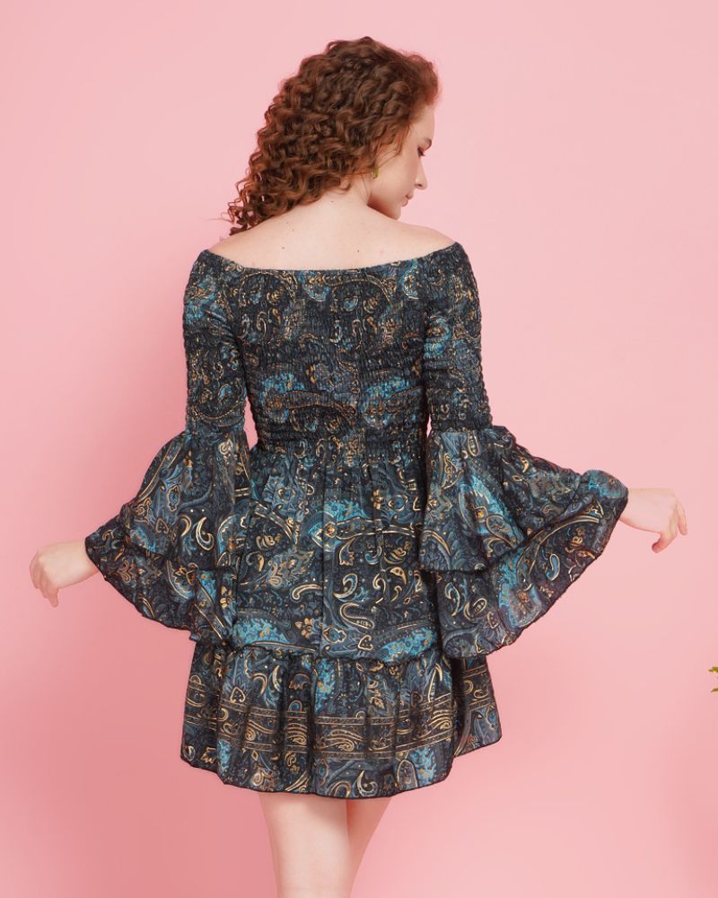 Luna bloom elegance mini dress