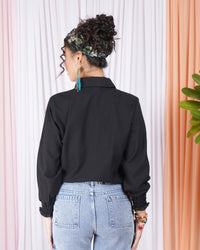 Selene eclipse drawstring cotton top