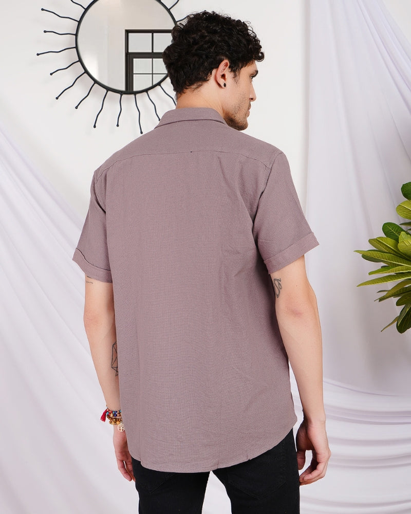 Remy ash plum cotton shirt