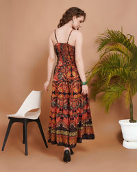 Soraya sunset ember maxi dress