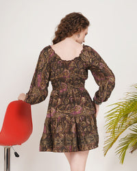 Iria cocoa blush mini dress