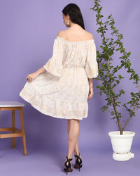 Alina off-shoulder mini dress