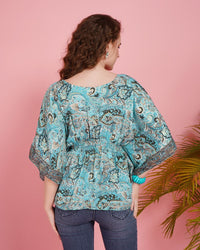 Oceanic groove kaftan Top