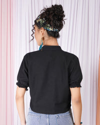 Aureline blackwood V-neck top