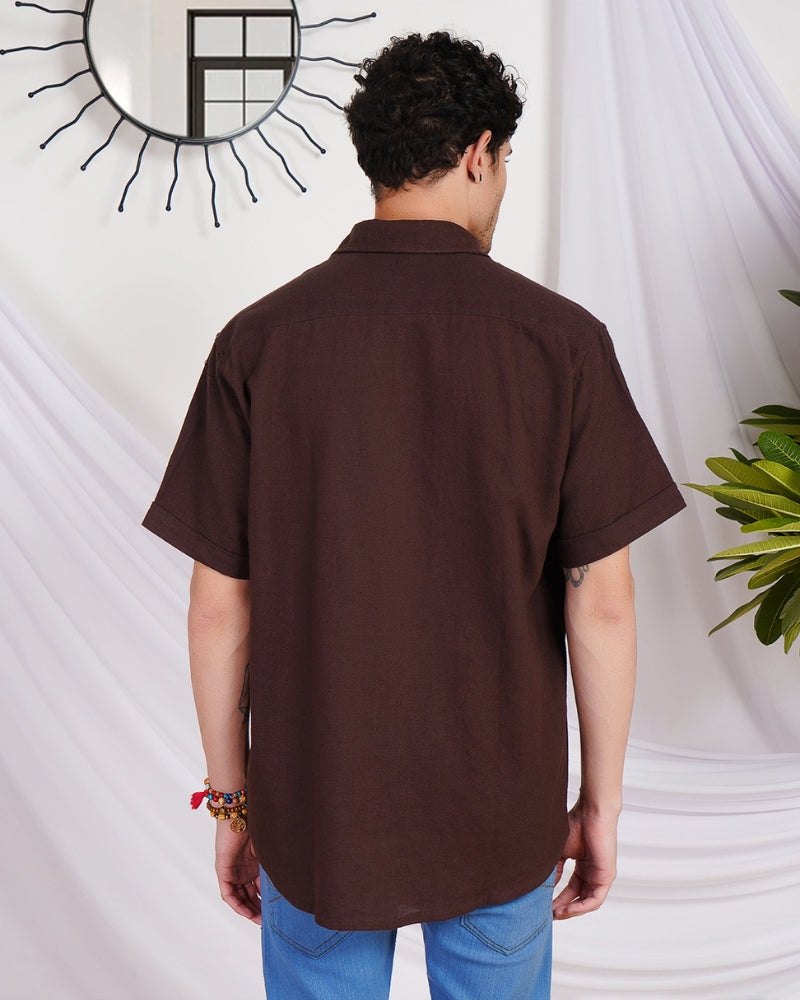 Dax cocoa breeze cotton shirt