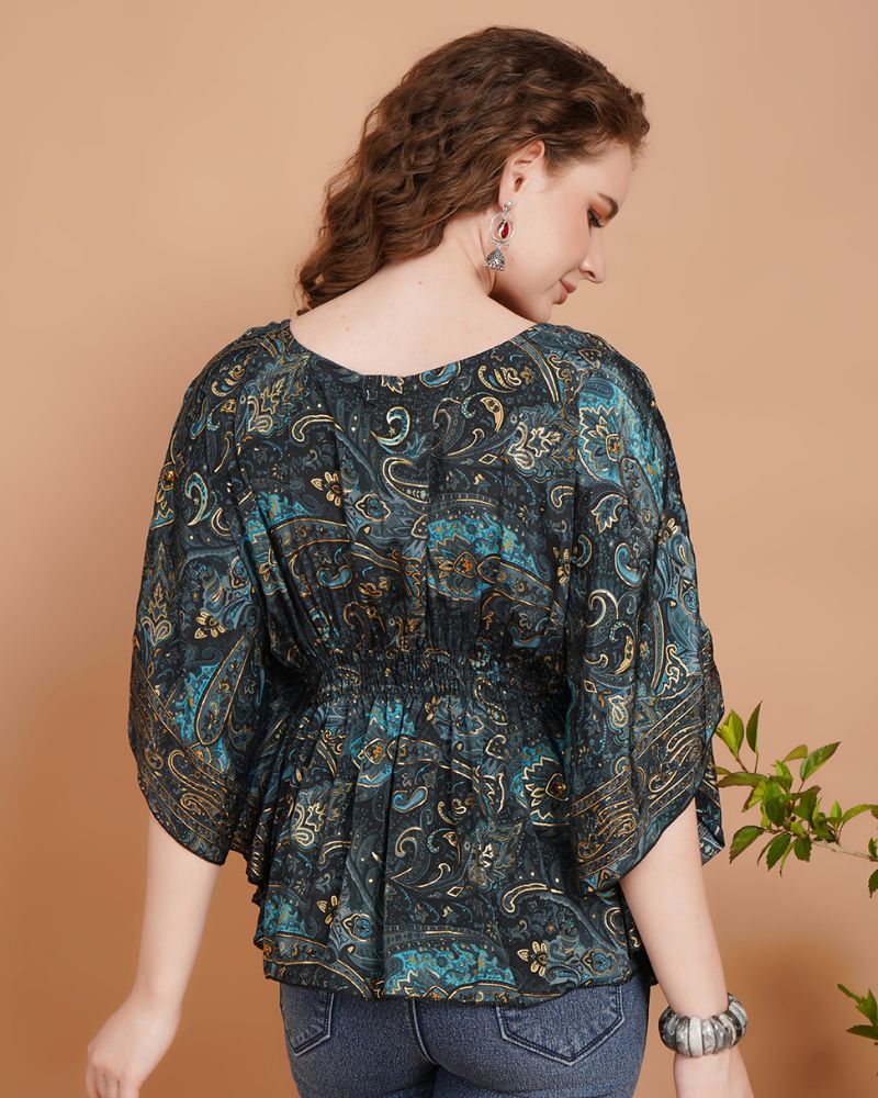 Night sky nomad kaftan top