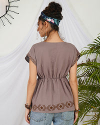 Elowen mauve mirage boho top