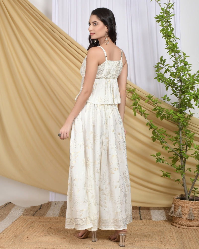 Celeste ivory gold co-ord set