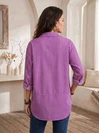 Amethyst breeze popover oversize shirt