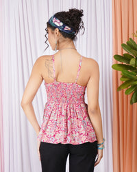 Marivelle candy paisley spaghetti top