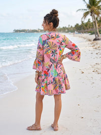 Maribel pink paradise mini dress