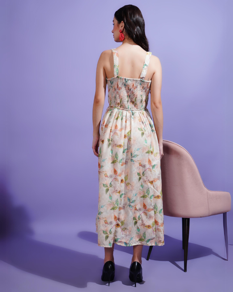 Spring melody midi dress