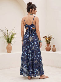 Marielle midnight indigo boho maxi dress