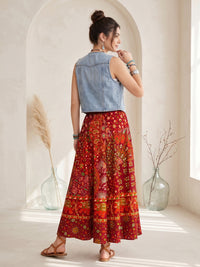 Desert spice bohemian skirt