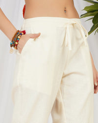 Coralie pearl mist bohemian cotton pants