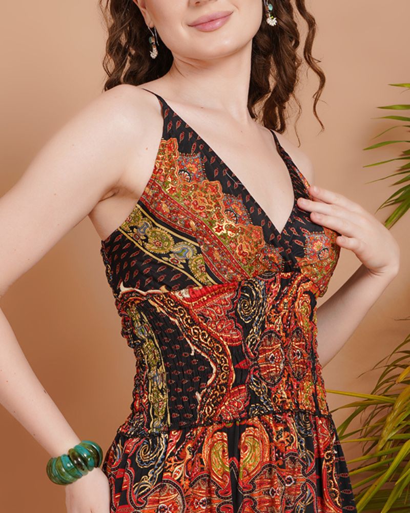 Soraya sunset ember maxi dress