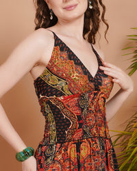 Soraya sunset ember maxi dress