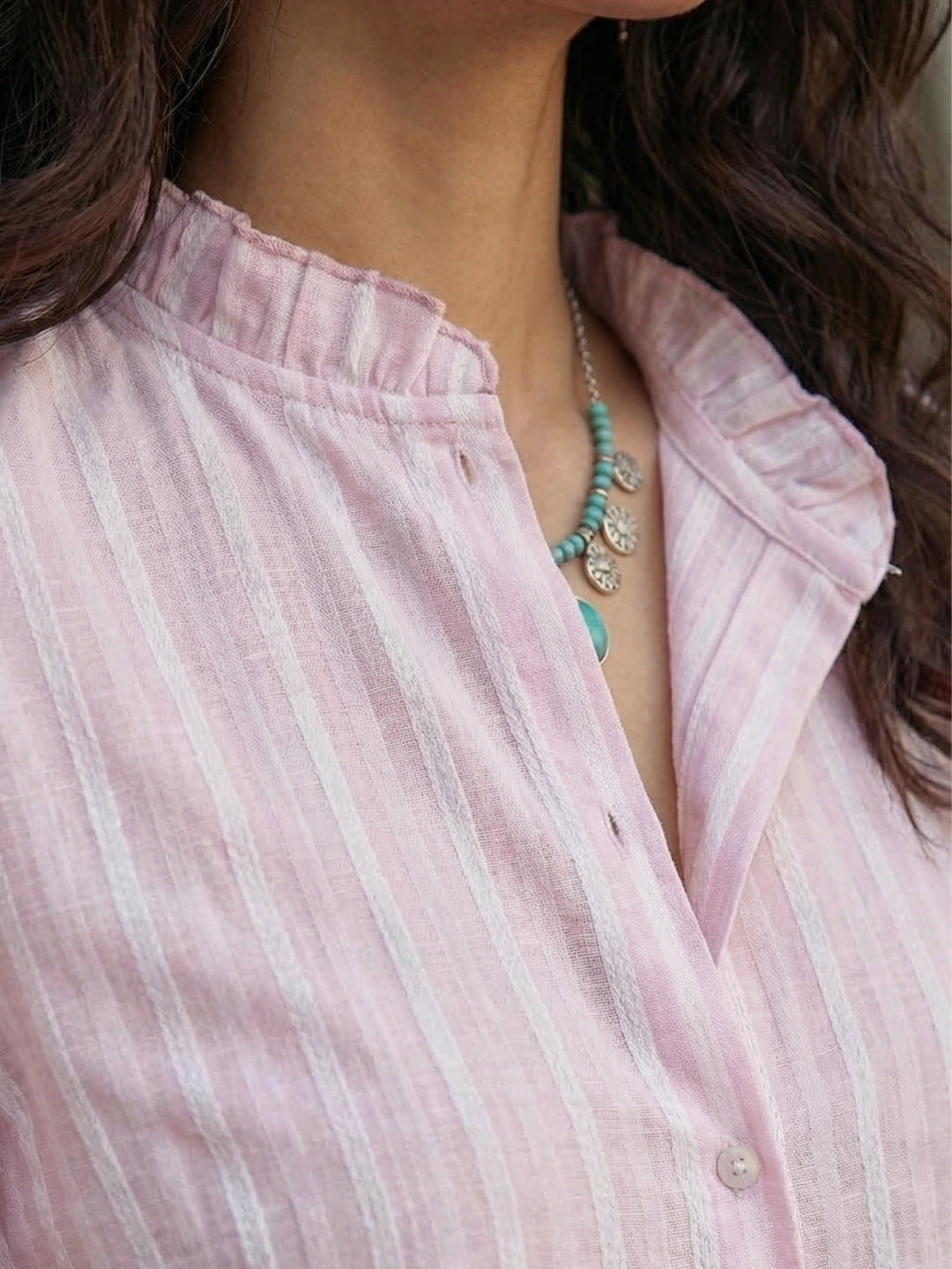 Cirelle pink whisper cotton shirt