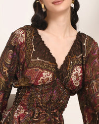 Zinnia plum dust maxi dress