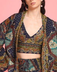 Yamika mosaic firefly 3 piece co-ord set