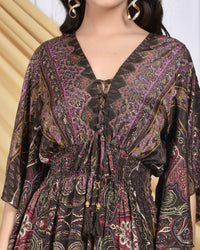 Lilith twilight paisley maxi dress
