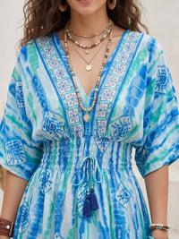 Rosalie azure lagoon mini dress