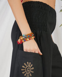 Noir ember cotton palazzo pants