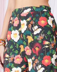 Maribela night-garden wide-leg trouser