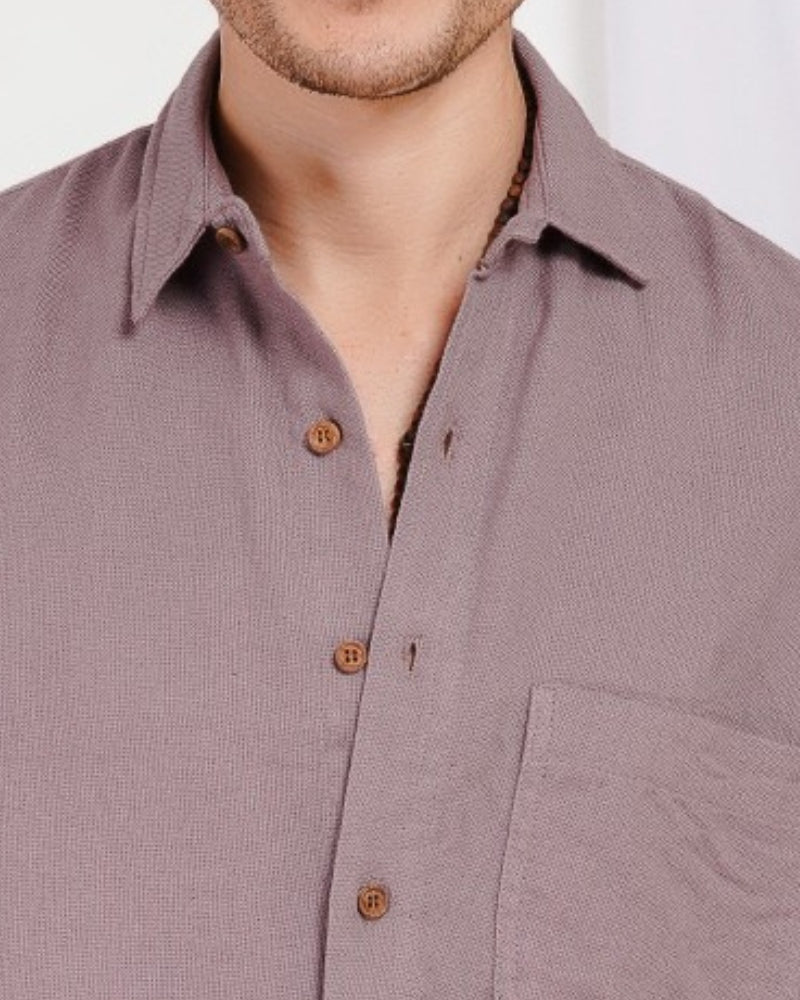 Remy ash plum cotton shirt