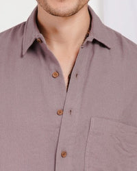 Remy ash plum cotton shirt