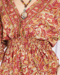 Marchelle ember bloom peplum top