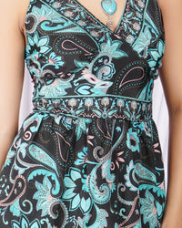 Aralyn aqua muse spaghetti top