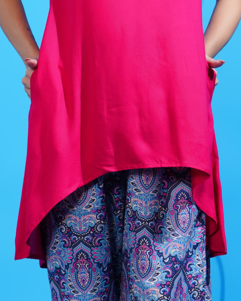 Funky fusion asymmetrical co-ord set