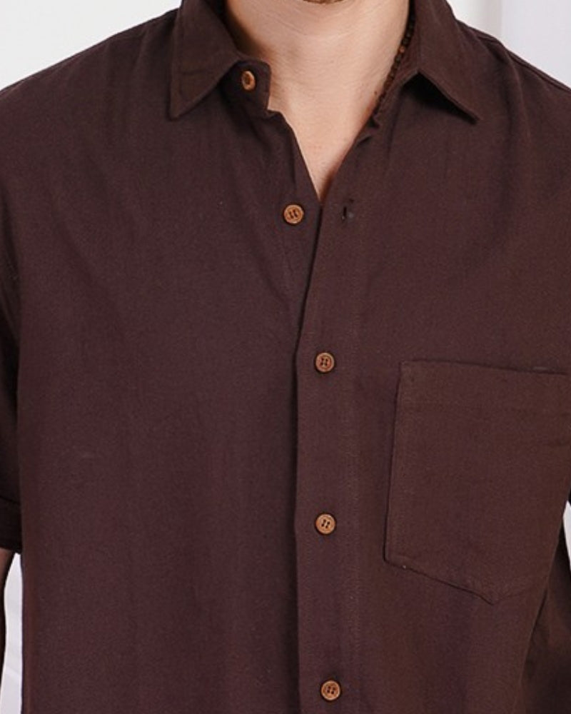 Dax cocoa breeze cotton shirt