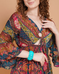 Mystic bloom short dress