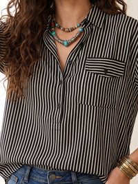 Onyx whisper oversize popover shirt