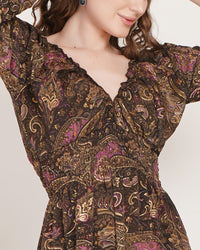 Iria cocoa blush mini dress