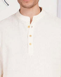 Kael ivory dawn cotton shirt