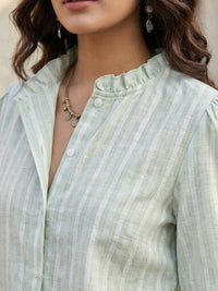 Cireya mint veil cotton shirt