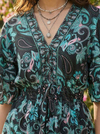 Ivara twilight paisley peplum top