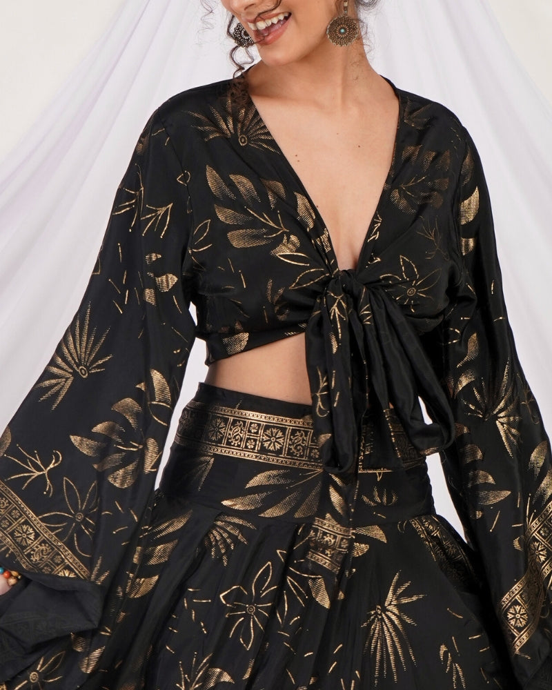 Isolde twilight boho co-ord set with skirt