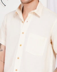 Axel creamstone boho cotton shirt