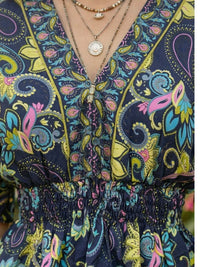 Ylena midnight bloom peplum top