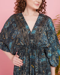 Starlit wanderer kimono maxi dress