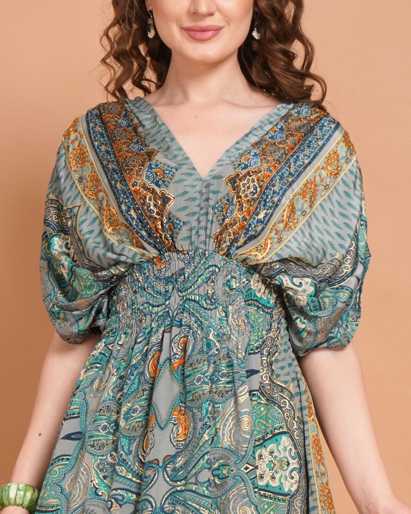 Smoky lagoon breeze short dress