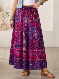 Plum mirage bohemian skirt