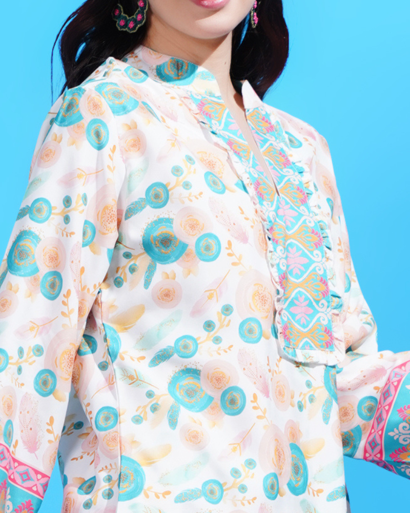 Floral fusion co-ord set