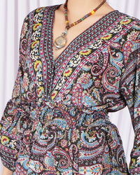 Marella midnight berry peplum top